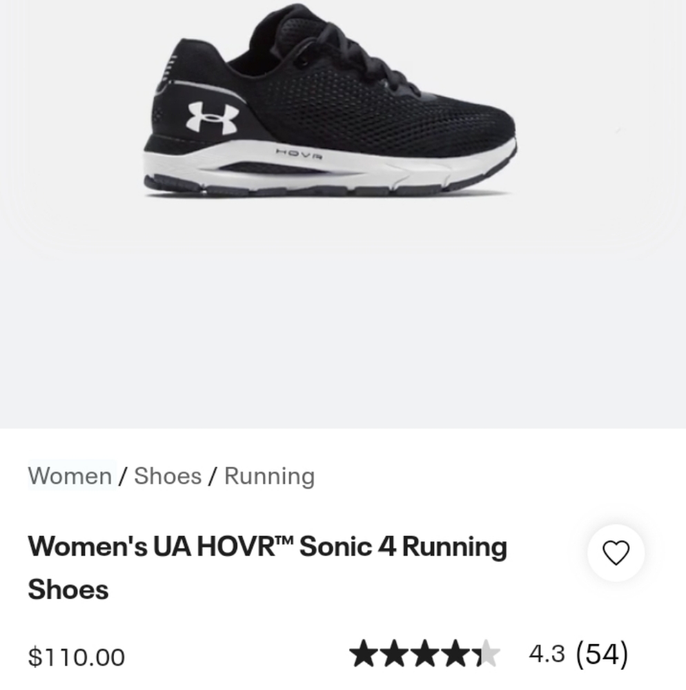Under armour womens hovr sonic 4 running shoes.